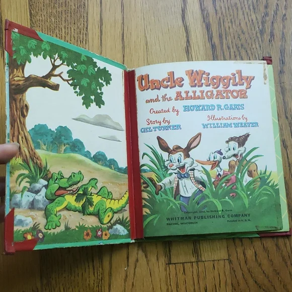 Vintage 50s Uncle Wiggily And The Alligator Hardcover Children's Book - Picture 2 of 9